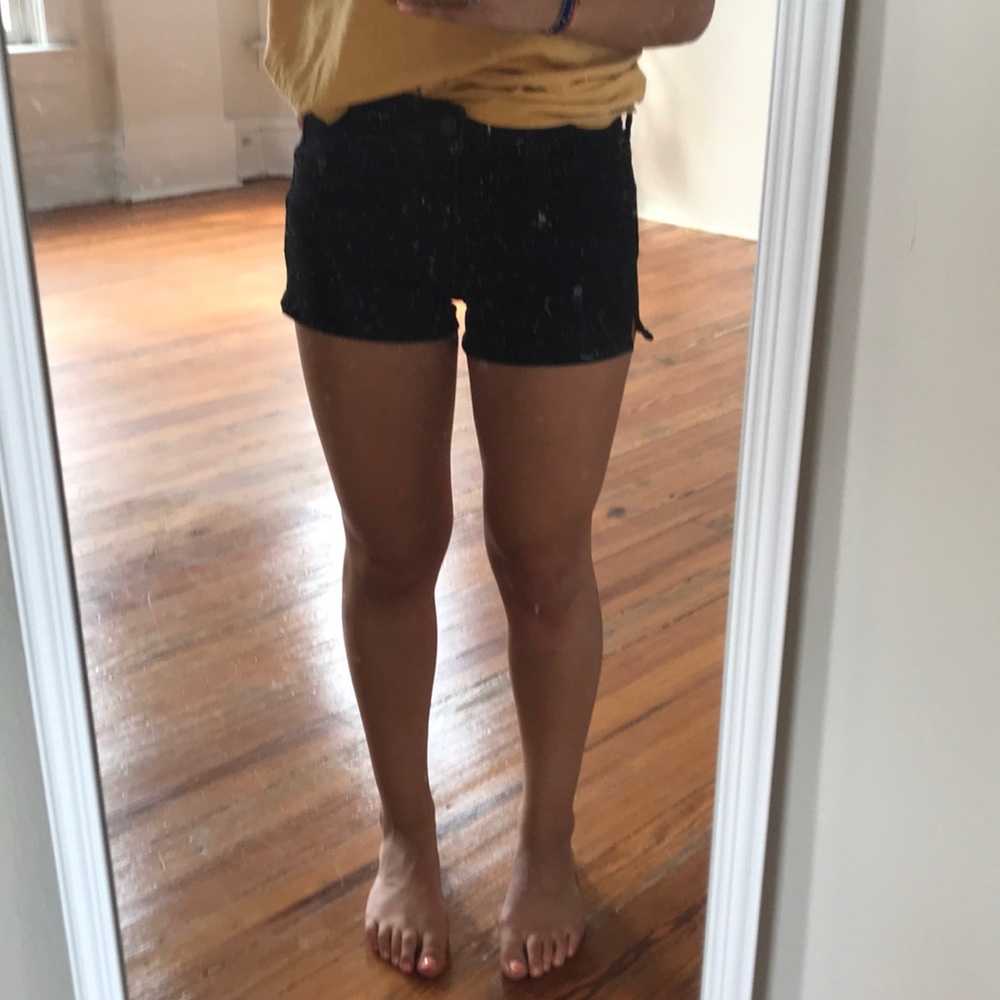 American eagle black shorts